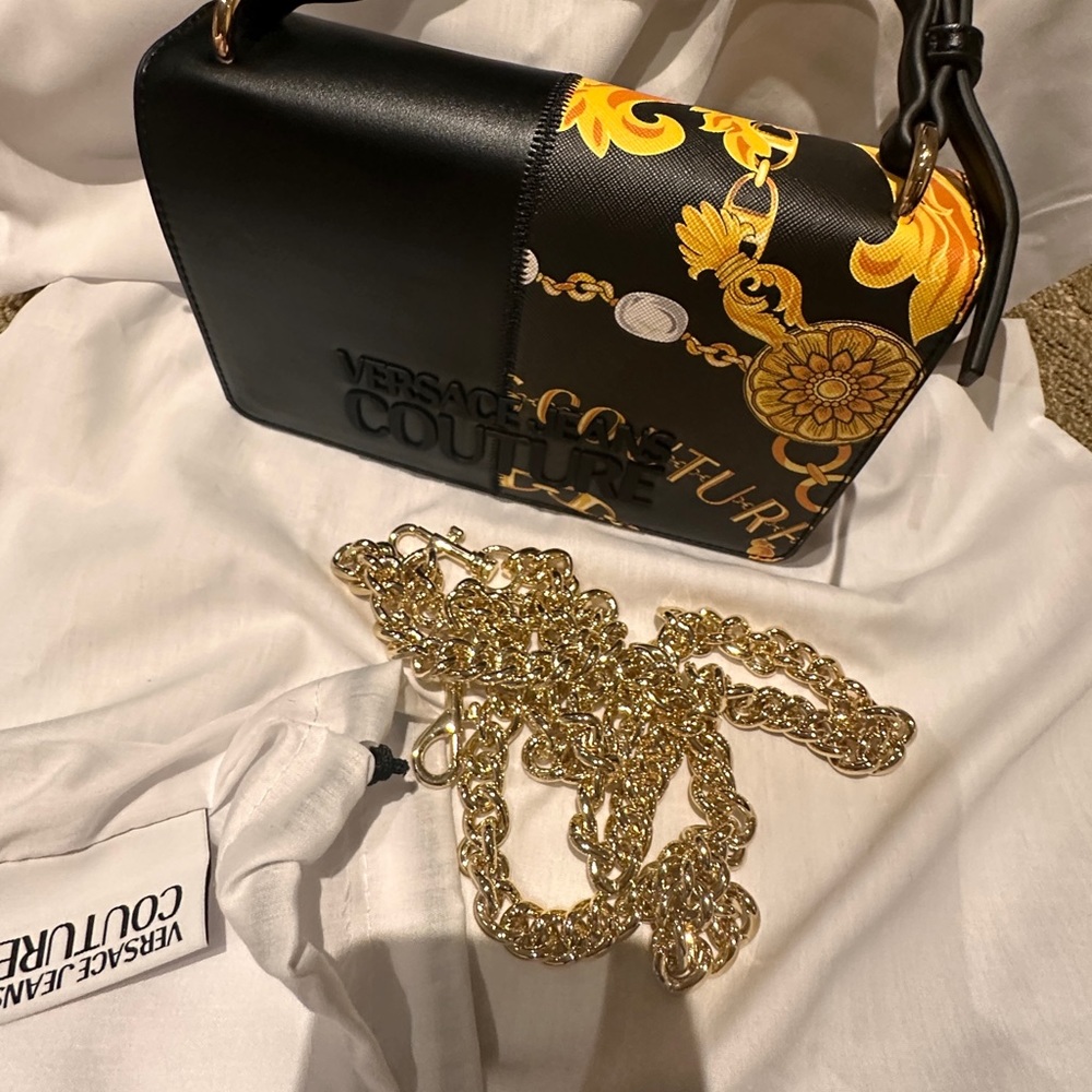 Versace jeans couture mini top handle bag